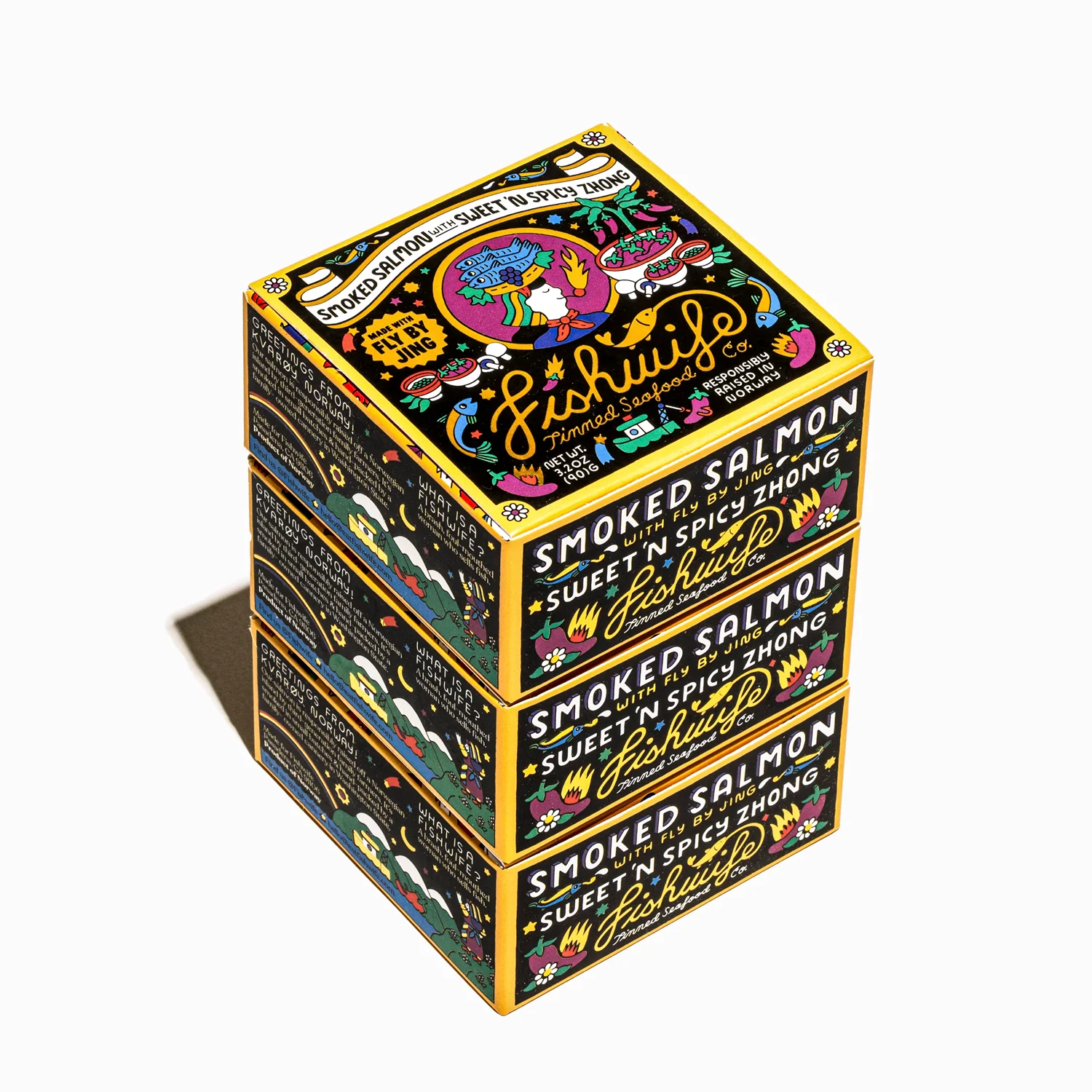 Smoked Salmon with Sweet & Spicy Zhong (3-Pack) - Image 3